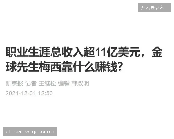 梅西薪资让世界震惊：足球界的天价收入背后隐藏的秘密